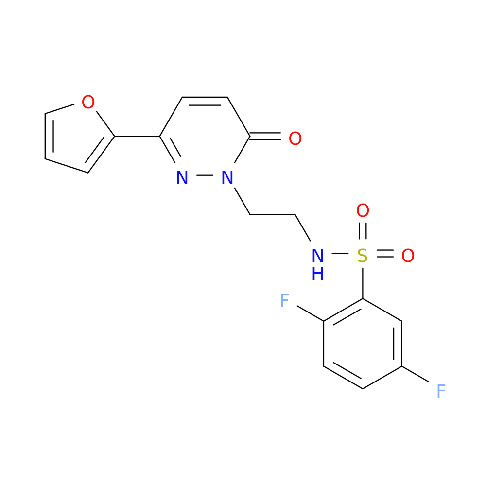 2,5-difluoro-N-{2-[3-(furan-2-yl)-6-oxo-1,6-dihydropyridazin-1-yl]ethyl}benzene-1-sulfonamide