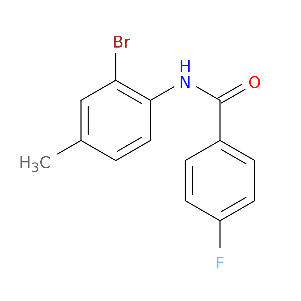 N-(2-bromo-4-methylphenyl)-4-fluorobenzamide