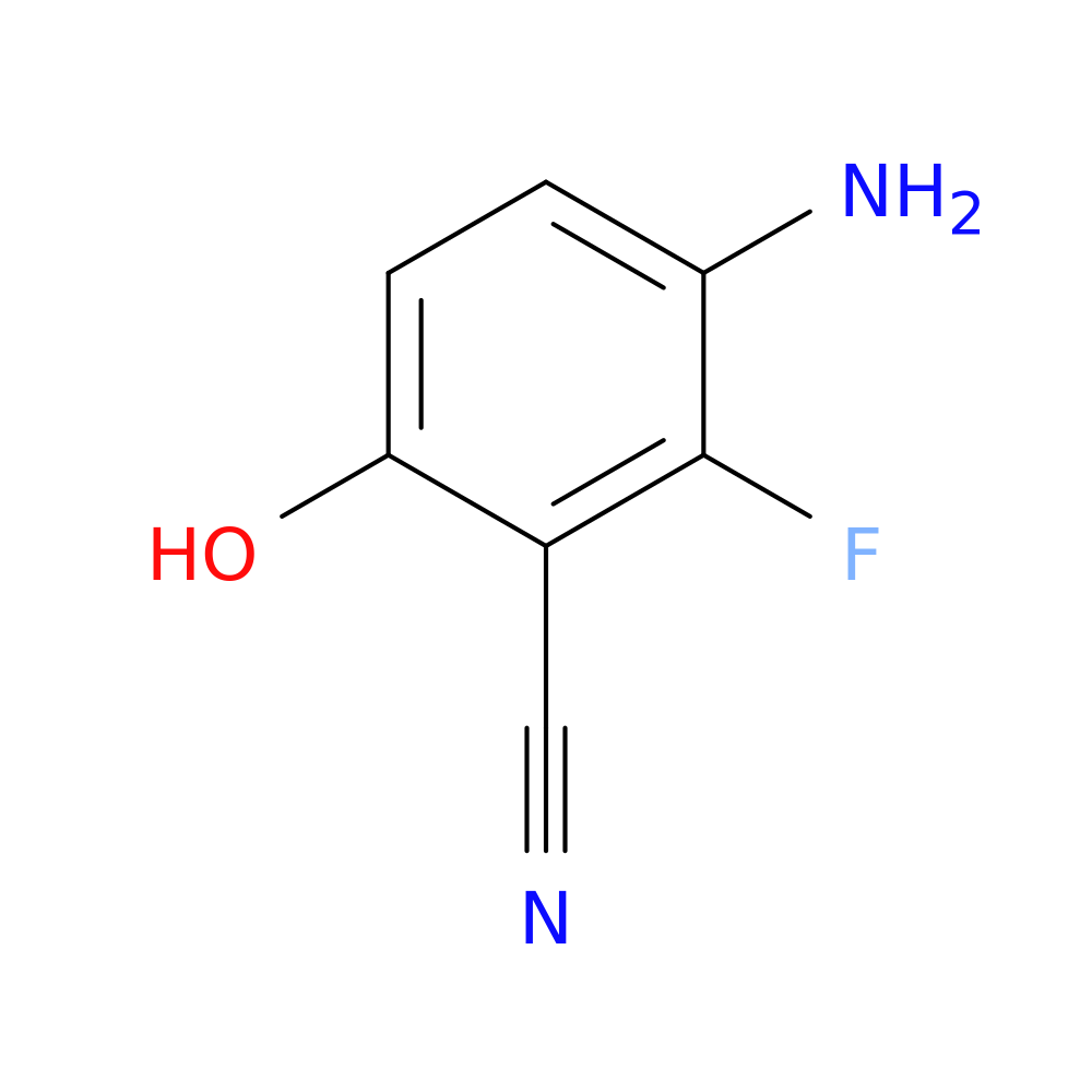 3-amino-2-fluoro-6-hydroxybenzonitrile