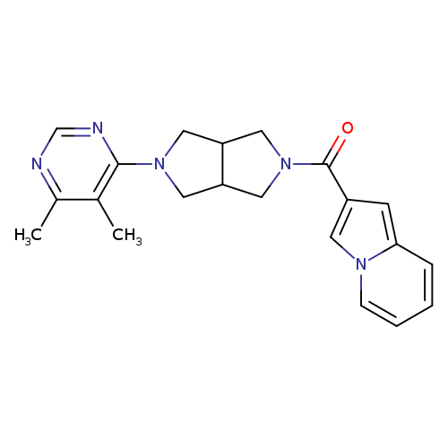 2-[5-(5,6-dimethylpyrimidin-4-yl)-octahydropyrrolo[3,4-c]pyrrole-2-carbonyl]indolizine