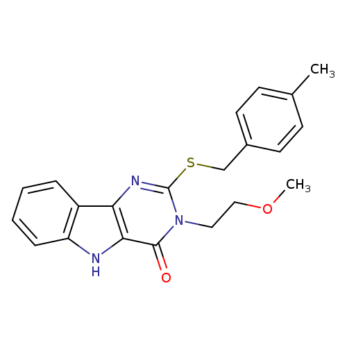3-(2-methoxyethyl)-2-{[(4-methylphenyl)methyl]sulfanyl}-3H,4H,5H-pyrimido[5,4-b]indol-4-one