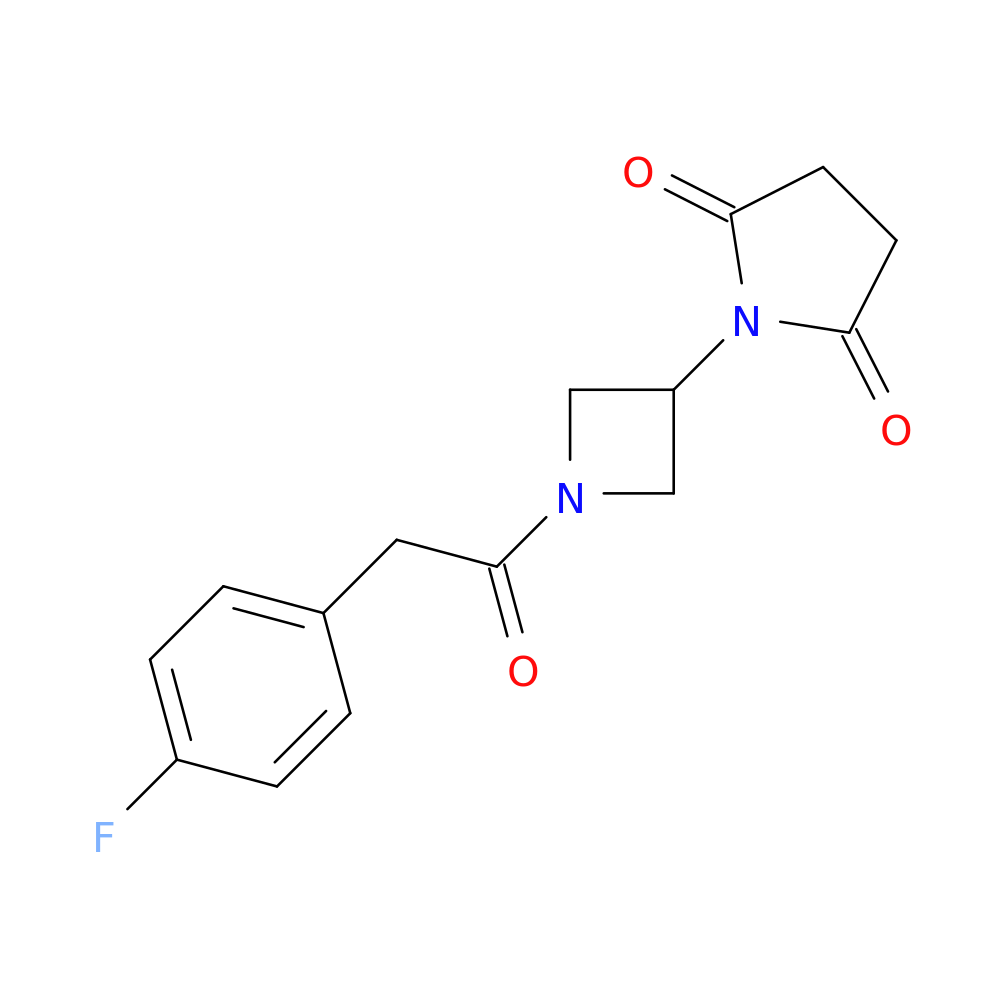 1-{1-[2-(4-fluorophenyl)acetyl]azetidin-3-yl}pyrrolidine-2,5-dione