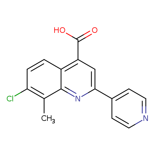 7-Chloro-8-methyl-2-pyridin-4-ylquinoline-4-carboxylic acid
