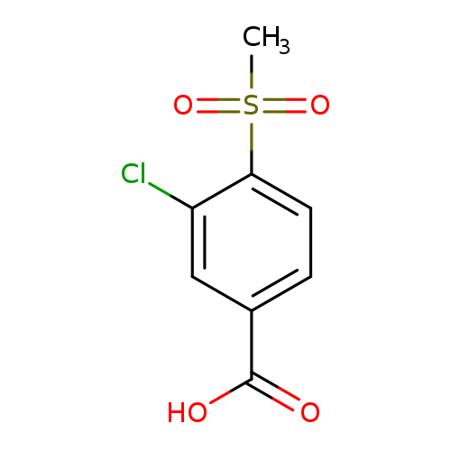 Benzoic acid, 3-chloro-4-(methylsulfonyl)-