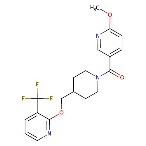 2-{[1-(6-methoxypyridine-3-carbonyl)piperidin-4-yl]methoxy}-3-(trifluoromethyl)pyridine