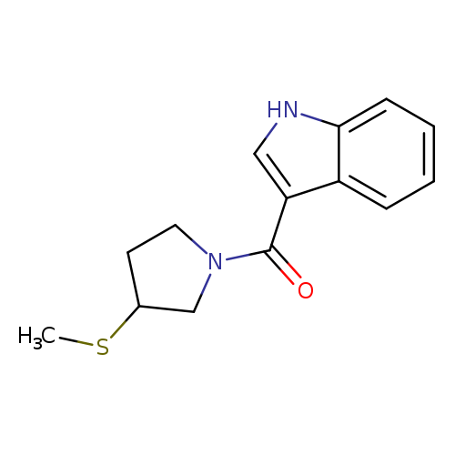 3-[3-(methylsulfanyl)pyrrolidine-1-carbonyl]-1H-indole