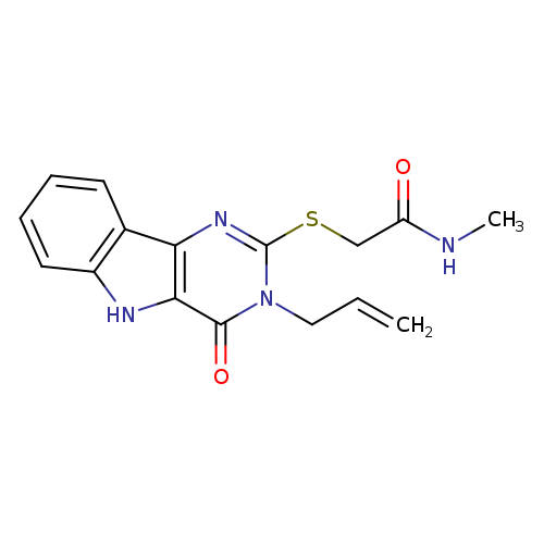 N-methyl-2-{[4-oxo-3-(prop-2-en-1-yl)-3H,4H,5H-pyrimido[5,4-b]indol-2-yl]sulfanyl}acetamide
