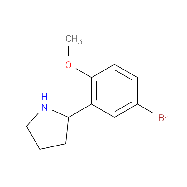2-(5-bromo-2-methoxyphenyl)pyrrolidine