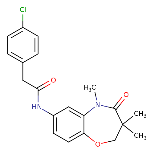 2-(4-chlorophenyl)-N-(3,3,5-trimethyl-4-oxo-2,3,4,5-tetrahydro-1,5-benzoxazepin-7-yl)acetamide