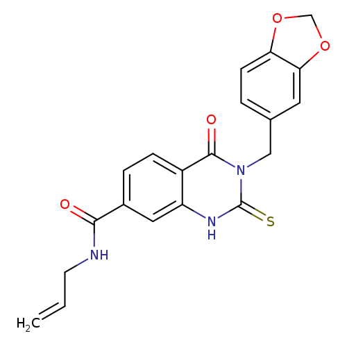 3-[(2H-1,3-benzodioxol-5-yl)methyl]-4-oxo-N-(prop-2-en-1-yl)-2-sulfanylidene-1,2,3,4-tetrahydroquinazoline-7-carboxamide