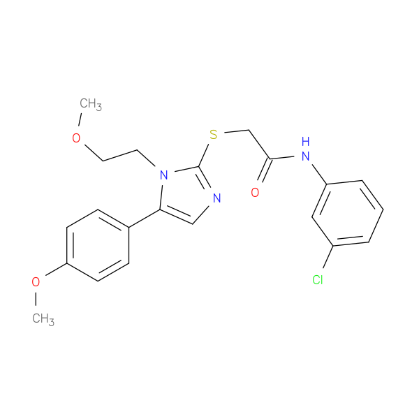 N-(3-chlorophenyl)-2-{[1-(2-methoxyethyl)-5-(4-methoxyphenyl)-1H-imidazol-2-yl]sulfanyl}acetamide