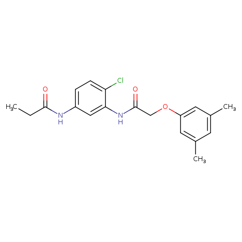 N-(4-chloro-3-{[(3,5-dimethylphenoxy)acetyl]amino}phenyl)propanamide