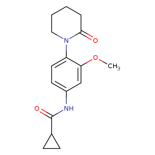 N-[3-methoxy-4-(2-oxopiperidin-1-yl)phenyl]cyclopropanecarboxamide