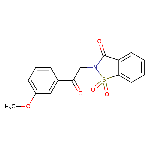 2-[2-(3-methoxyphenyl)-2-oxoethyl]-2,3-dihydro-1lambda6,2-benzothiazole-1,1,3-trione