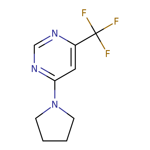 4-(pyrrolidin-1-yl)-6-(trifluoromethyl)pyrimidine