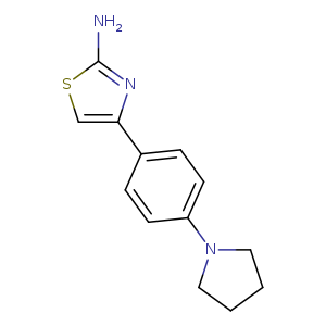 4-[4-(1-Pyrrolidinyl)phenyl]-1,3-thiazol-2-ylamine