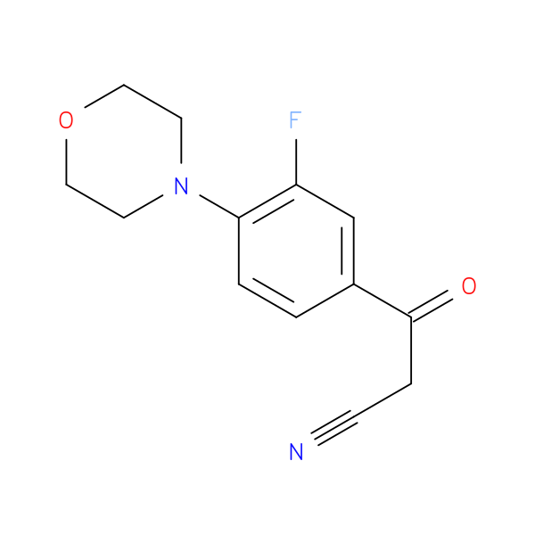 3-(3-Fluoro-4-morpholinophenyl)-3-oxopropanenitrile