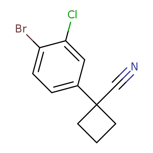 1-(4-bromo-3-chlorophenyl)cyclobutane-1-carbonitrile