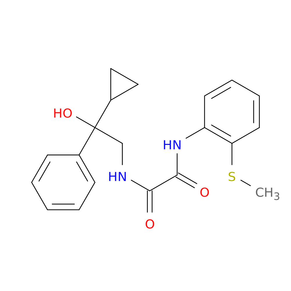 N'-(2-cyclopropyl-2-hydroxy-2-phenylethyl)-N-[2-(methylsulfanyl)phenyl]ethanediamide