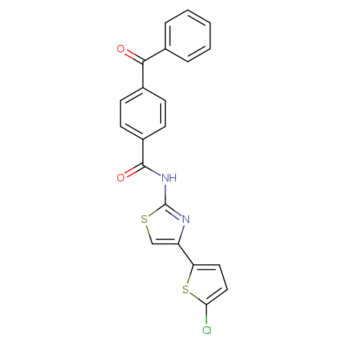 4-benzoyl-N-[4-(5-chlorothiophen-2-yl)-1,3-thiazol-2-yl]benzamide