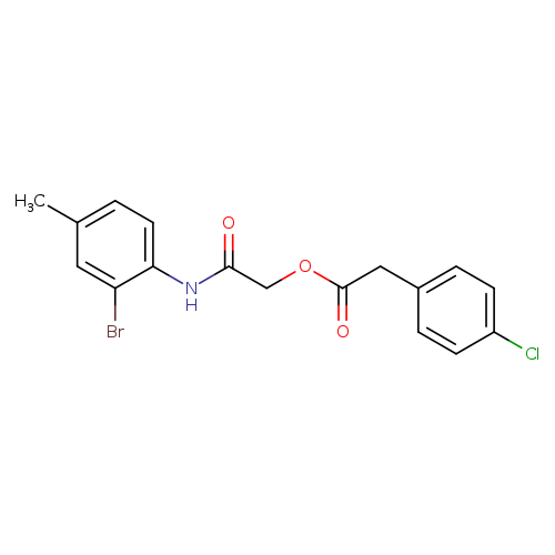 [(2-bromo-4-methylphenyl)carbamoyl]methyl 2-(4-chlorophenyl)acetate