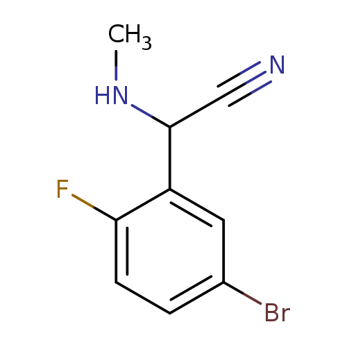 2-(5-bromo-2-fluorophenyl)-2-(methylamino)acetonitrile