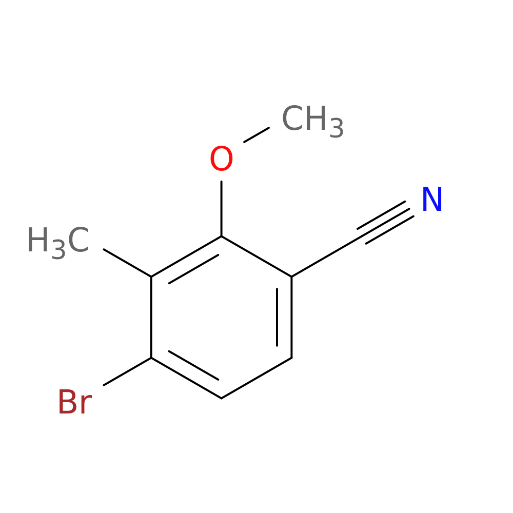 4-Bromo-2-methoxy-3-methylbenzonitrile