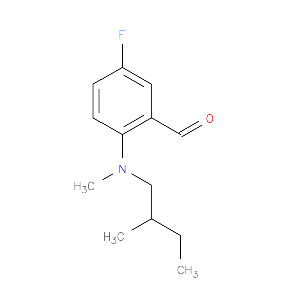 5-fluoro-2-[methyl(2-methylbutyl)amino]benzaldehyde