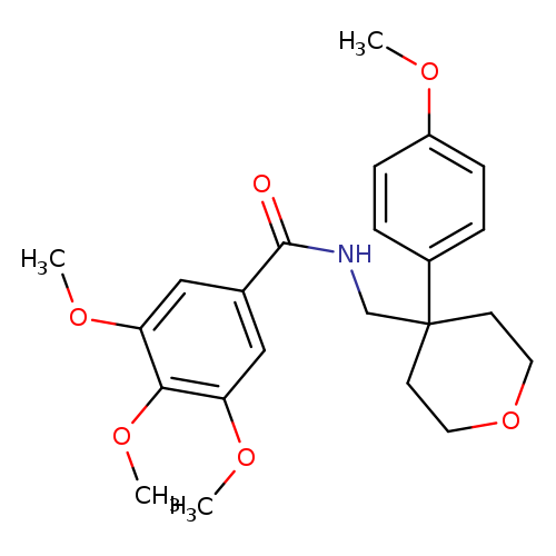 3,4,5-trimethoxy-N-{[4-(4-methoxyphenyl)oxan-4-yl]methyl}benzamide
