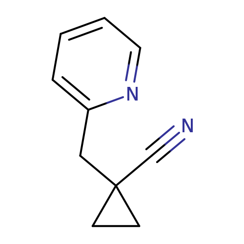 1-[(pyridin-2-yl)methyl]cyclopropane-1-carbonitrile