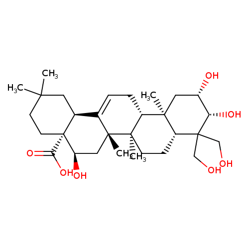 2β,3β,16α,23,24-Pentahydroxyolean-12-en-28-oic acid