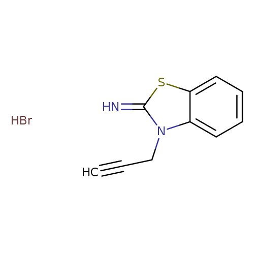 2(3H)-Benzothiazolimine, 3-(2-propynyl)-, monohydrobromide