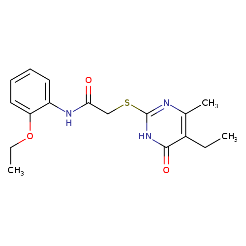 N-(2-ethoxyphenyl)-2-[(5-ethyl-4-methyl-6-oxo-1,6-dihydropyrimidin-2-yl)sulfanyl]acetamide