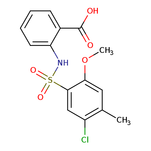 2-(5-chloro-2-methoxy-4-methylbenzenesulfonamido)benzoic acid