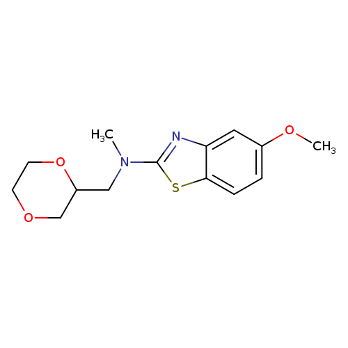 N-[(1,4-dioxan-2-yl)methyl]-5-methoxy-N-methyl-1,3-benzothiazol-2-amine