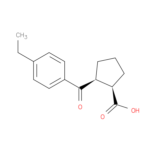 cis-2-(4-Ethylbenzoyl)cyclopentane-1-carboxylic acid