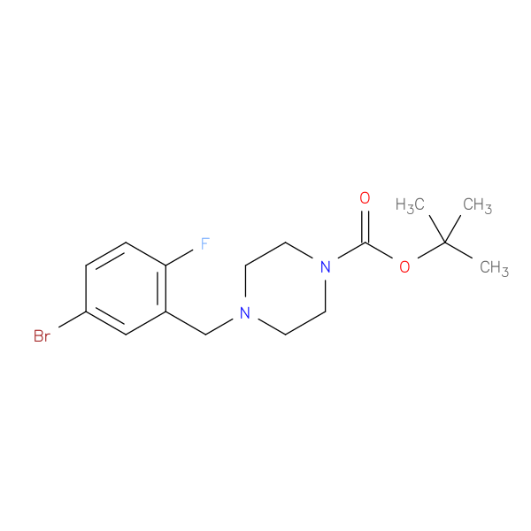 4-Bromo-2-(4-BOC-piperazinomethyl)-1-fluorobenzene