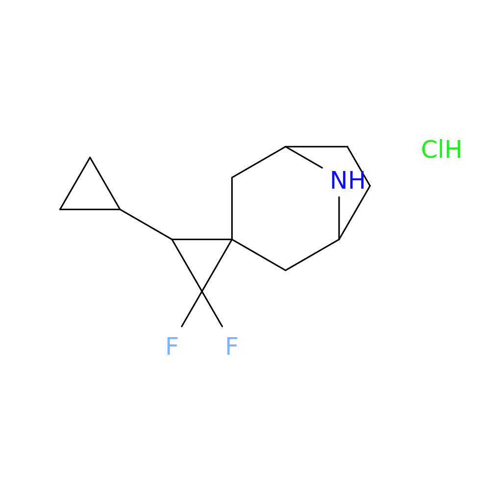"3'-cyclopropyl-2',2'-difluoro-8-azaspiro[bicyclo[3.2.1]octane-3,1'-cyclopropane] hydrochloride"