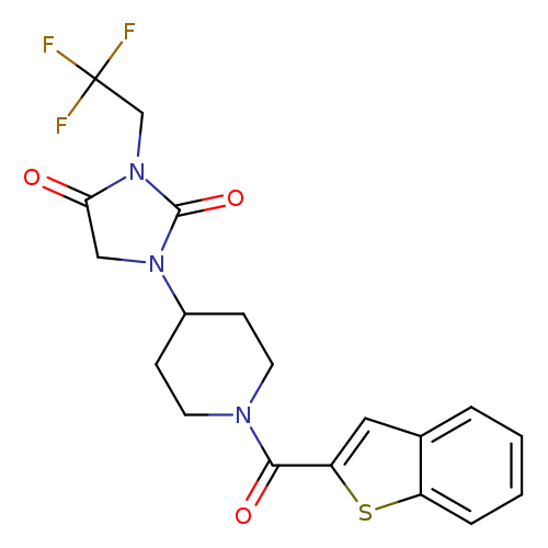1-[1-(1-benzothiophene-2-carbonyl)piperidin-4-yl]-3-(2,2,2-trifluoroethyl)imidazolidine-2,4-dione