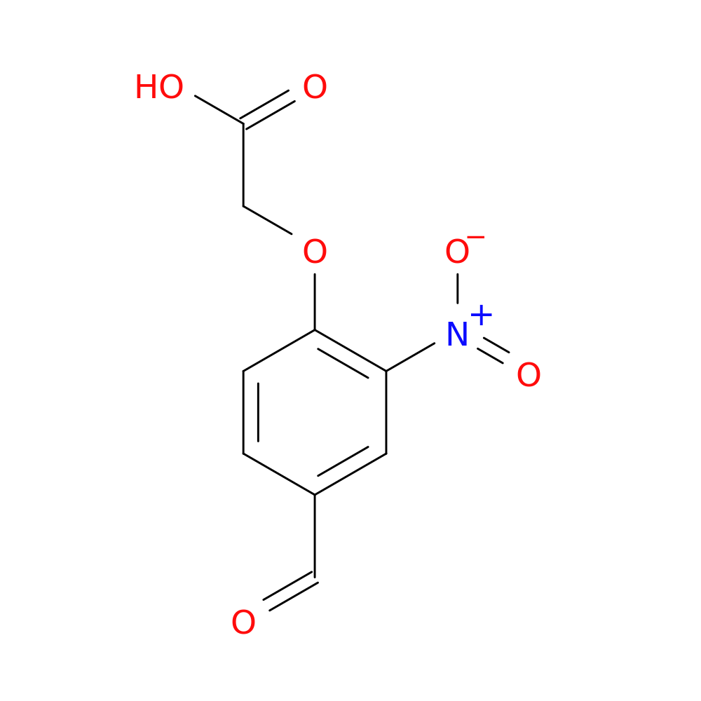 2-(4-formyl-2-nitrophenoxy)acetic acid