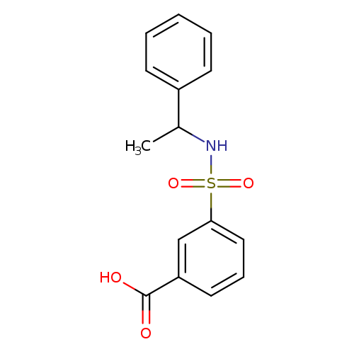 3-([(1-Phenylethyl)amino]sulfonyl)benzoic acid