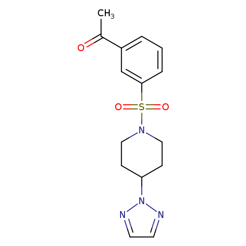1-(3-{[4-(2H-1,2,3-triazol-2-yl)piperidin-1-yl]sulfonyl}phenyl)ethan-1-one