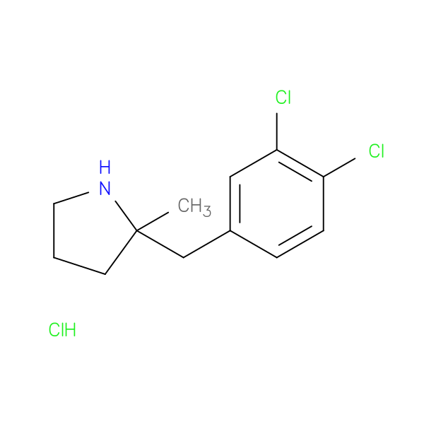 2-[(3,4-dichlorophenyl)methyl]-2-methylpyrrolidine hydrochloride