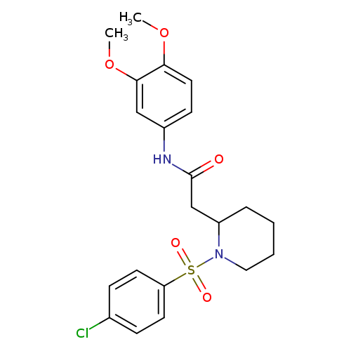 2-[1-(4-chlorobenzenesulfonyl)piperidin-2-yl]-N-(3,4-dimethoxyphenyl)acetamide