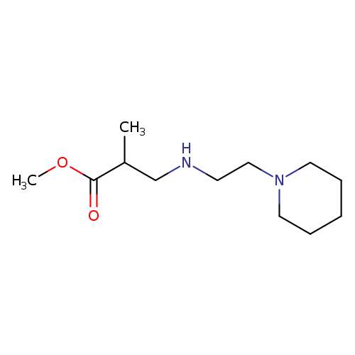 methyl 2-methyl-3-{[2-(piperidin-1-yl)ethyl]amino}propanoate