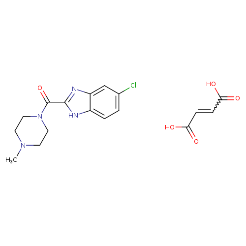 1-[(5-CHLORO-1H-BENZIMIDAZOL-2-YL)CARBONYL]-4-METHYLPIPERAZINE MALEATE
