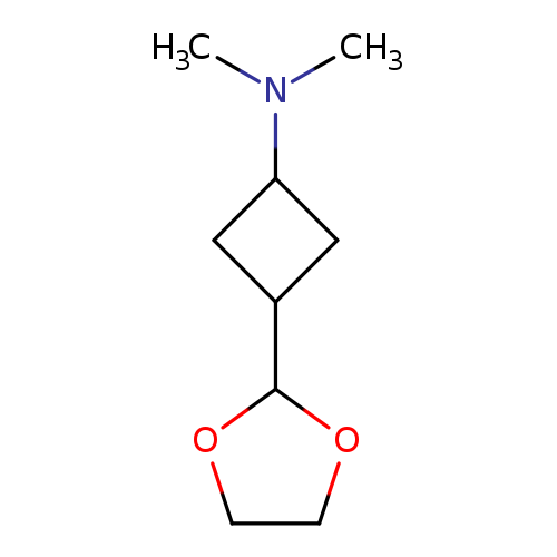 3-(1,3-dioxolan-2-yl)-N,N-dimethylcyclobutan-1-amine,Mixtureofdiastereomers