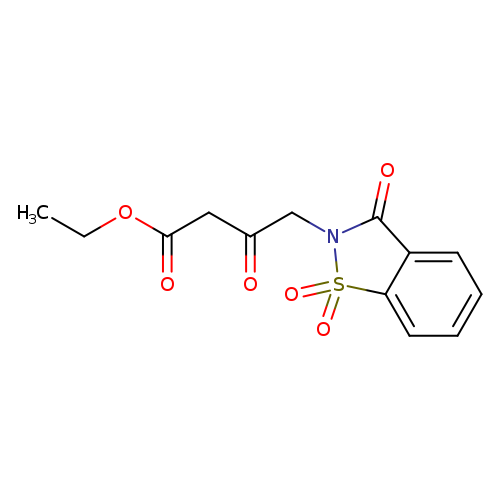 ethyl 3-oxo-4-(1,1,3-trioxo-2,3-dihydro-1,2-benzothiazol-2-yl)butanoate