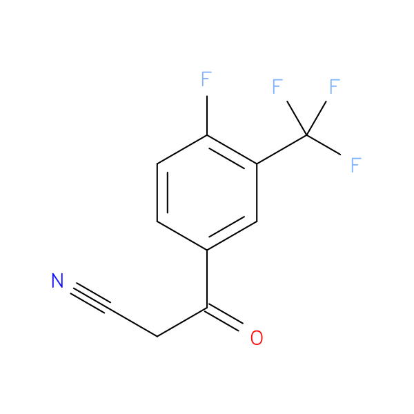 3-[4-Fluoro-3-(trifluoromethyl)phenyl]-3-oxopropanenitrile