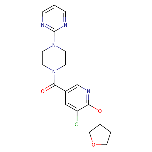 2-{4-[5-chloro-6-(oxolan-3-yloxy)pyridine-3-carbonyl]piperazin-1-yl}pyrimidine